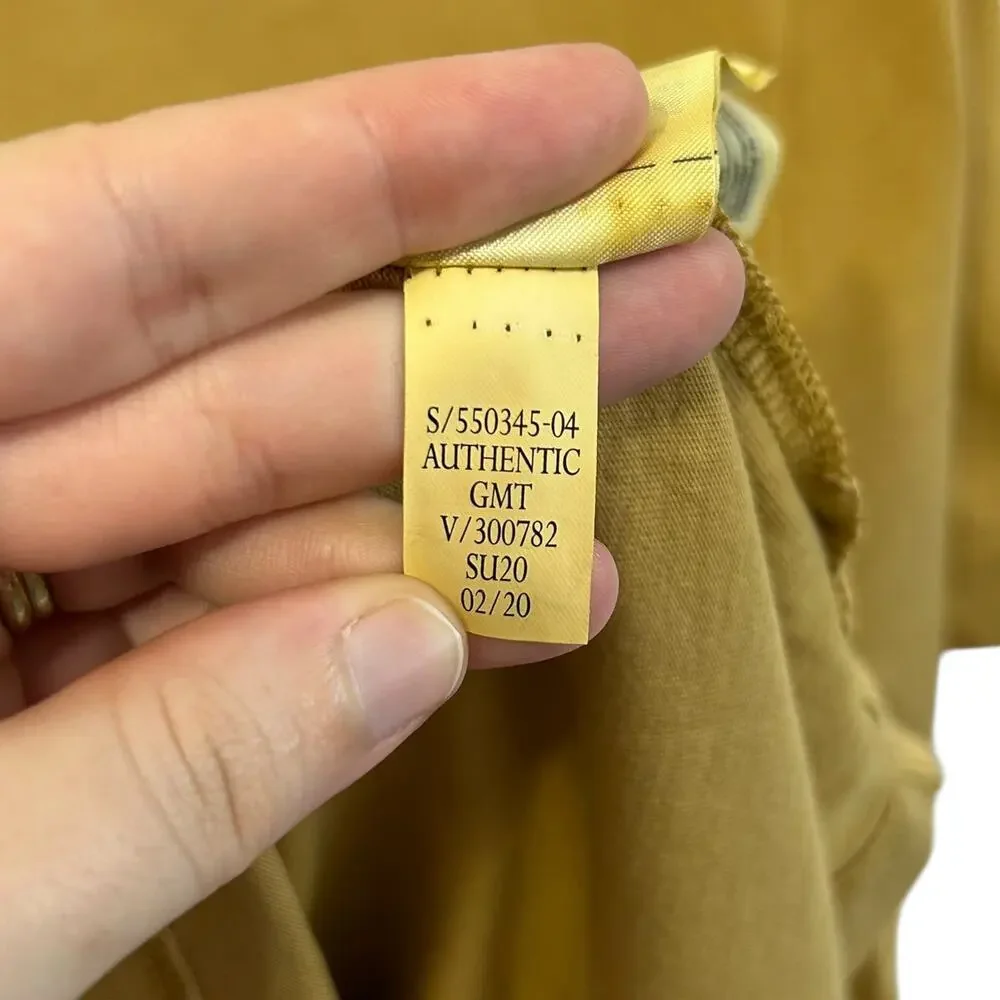Banana Republic Supima Cotton Authentic Tee NWT Men's Sz M Mustard Yellow Dyed
